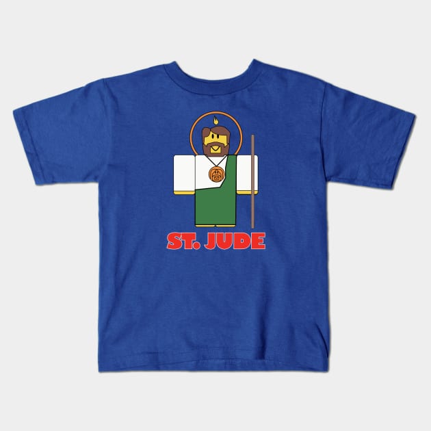 ST. JUDE THADDEUS R0BL0X EDITION Kids T-Shirt by Obedience │Exalted Apparel